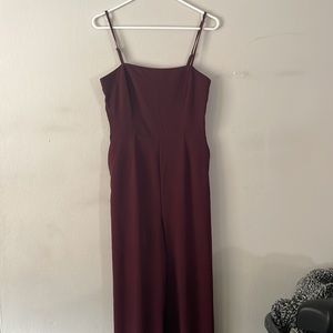 4 express maroon jumpsuit